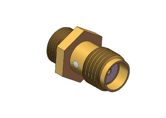 High Reliable Bulkhead Mount Female SMA to MCX Adapter