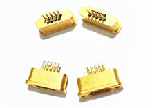 ไมโครสี่เหลี่ยมผืนผ้า MDM D Sub 9 Pins Connector Hermetic Sockets