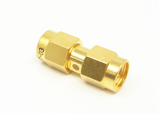 50 Ωทองเหลืองชุบทอง SMA RF Connector Adapter เบริลเลียมบรอนซ์คอนแทค