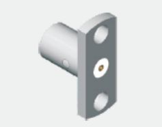 Stainless Steel SMP Male Half Detent Panel Mount SMP Plug 2 Hole Flange Mount Limited Detent Frequency Up To 18GHz