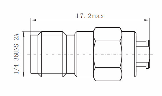 Female Stainless Steel Series K 2.92mm RF Connector for CXN3506/MF108A