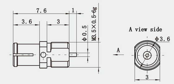 SMP Female Bulkhead RF Connector With Microstrip For Enhanced Performance And Reliability