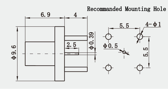 SMP Hermetically Sealed Male RF Plug For PCB Mount Superior Connectivity And Reliability