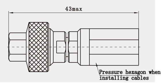 K Series 2.92 Millimeter Wave Stainless Steel RF Connector for MF363A Cable