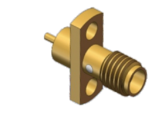 SSMA Female SSMA Jack Flange Mount 18GHz VSWR less than 1.3 Using Microwave Component