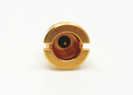 Gold Plated Kovar Hermetically Sealed SMP Male Thread-in/Bulkhead type RF Connector