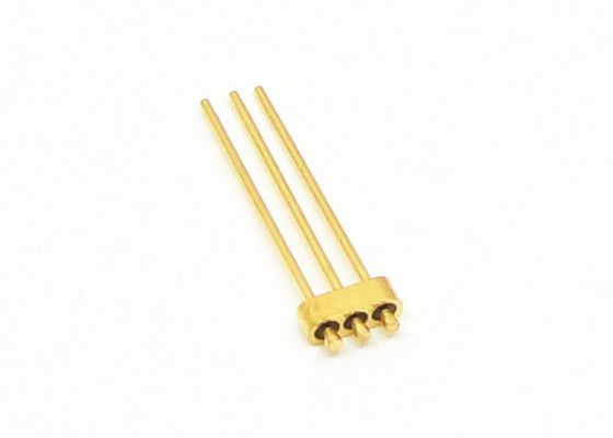 3 Pin Nail Head Glass To Metal Hermetic Seal Header With Gold Wire Bonding Surface JMC-874-JH