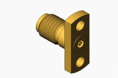 สายสลับประสาทเหล็ก MSSM หญิง 2 หลุม Flanges RF Coaxial Connector กับ Micro-stripe
