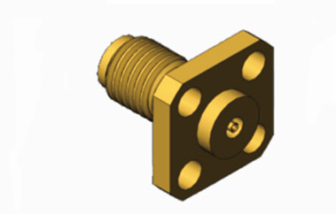 เครื่องเชื่อม RF เพศหญิงจากทองแดง MSSM Series พร้อมเครื่องเชื่อมโคเอชเชียลแบบไมโครสตริป