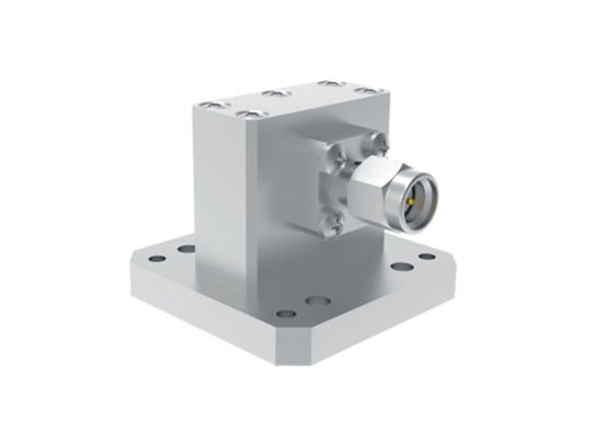 6GHz~18GHz WRD650 ถึง SMA ชาย ช่องทางคลื่นมุมขวาสู่ตัวปรับตัวโคแอ็กซ์ SMA/WRD650-JF
