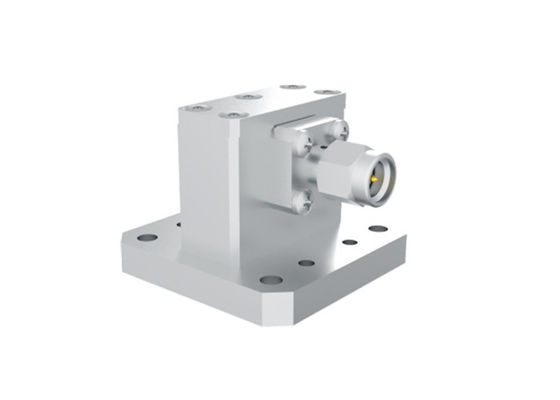 7.5GHz~18GHz WRD650 ถึง SMA ชาย มุมขวานําคลื่นไปยังตัวปรับรังสรร SMA/WRD750-JF