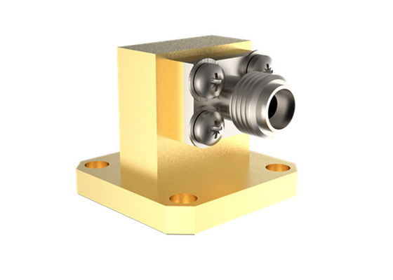 11.9GHz~18GHz WR62 ถึง SMA หญิง มุมขวา