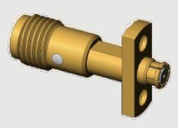 2 หลุม Flange Mount SMA หญิง / แจ็ค ไปยัง SMP หญิง / แจ็ค