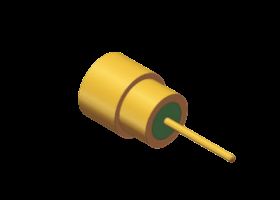 ปิดผนึกอย่างแน่นหนา50Ωตัวเชื่อมต่อ RF SMPS ชุบทอง PCB ตัวผู้ 60GHz สำหรับการบัดกรี PCB