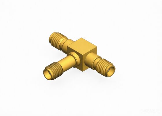 SSMA หญิงไปยัง SSMA หญิงสองตัว ตัวเชื่อมต่ออะแดปเตอร์ RF Coaxial แบบ T สูงสุด 18GHz