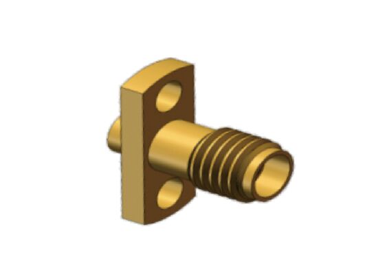 50Ω 18GHz SSMA ชายมินิ SMA หน้าแปลนเมาท์ RF โคแอกเซียลเชื่อมต่อสายเคเบิลผสมพันธุ์สำหรับสายเคเบิล. 086, RG405