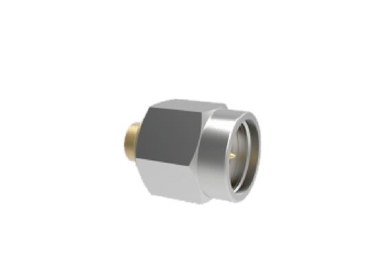 ตัวเชื่อมต่อ RF การบินและอวกาศชายสแตนเลส SMA 50Ω 18GHz สำหรับสายเคเบิล. 086 ที่มีการสูญเสียการแทรกต่ำสูงสุด 0.3dB