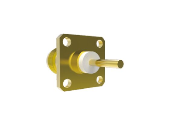50Ω 11GHz TNC ตัวเชื่อมต่อหน้าแปลนสี่เหลี่ยมจัตุรัสตัวเมีย Mount Aerospace ที่มีการสูญเสียการแทรกต่ำสูงสุด 0.3dB