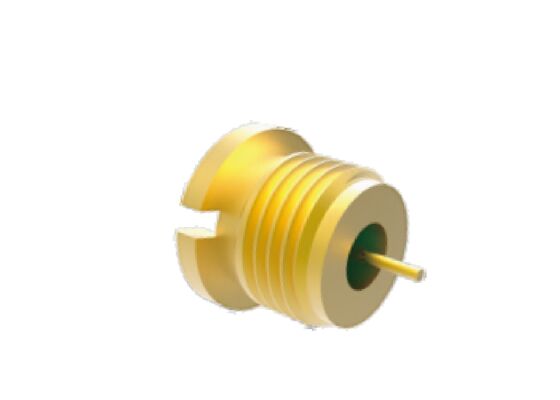 50Ω 40GHz การปิดแบบแฮร์เมติก SMP ชาย Plug Bulkhead Connector เครื่องเชื่อม RF ท้องอากาศที่มีการสูญเสียการใส่ต่ํา