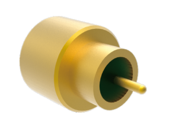 50Ω 40GHz ปลั๊ก SMPM ที่ปิดสนิทอย่างแน่นหนาสำหรับ PCB บัดกรีพร้อมพิน OD ตัวเชื่อมต่อ RF การบินและอวกาศ 0.3 มม. ที่มีการสูญเสียการแทรกต่ำ
