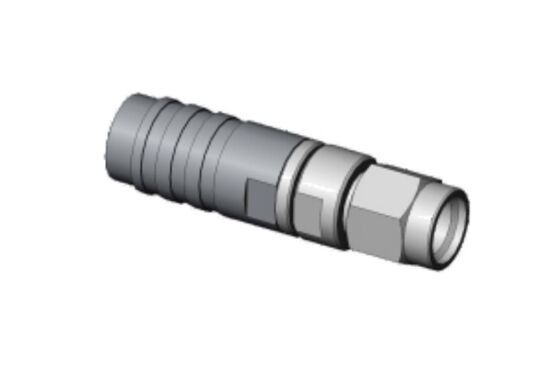 K2.92 เครื่องเชื่อมเคเบิล RF ชายจากสแตนเลส พร้อมเครื่องป้องกันด้วยสปริง