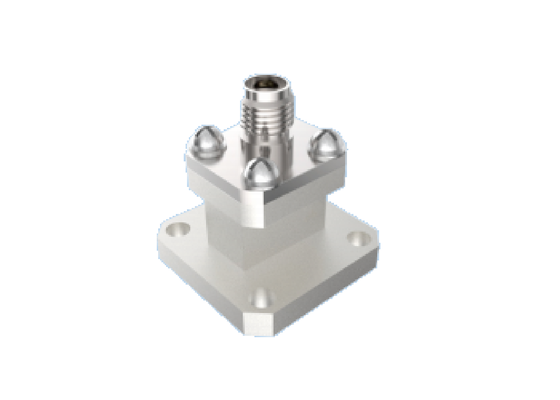 BJ220/WR 42 Waveguide ถึง 2.92 มม.K ประเภทอะแดปเตอร์ 18GHz ~ 26.5GHz End Launch Aerospace RF Connectors ใช้สำหรับ K Band