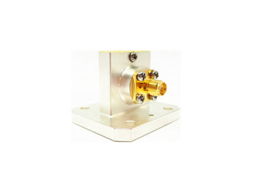 WR90 แอดป์เตอร์นําคลื่นสู่โคแอกซ์ SMA แอดป์เตอร์เปิดมุมขวาหญิง SMA/BJ100A-KF