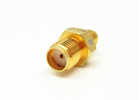 50Ohm ชุบทอง SMA ถึง SSMA RF Adapter หญิง