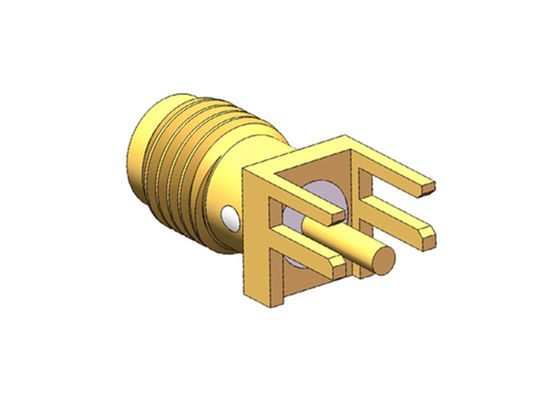 DC ถึง 18GHz PCB Mount SMA RF Connector Female Jack Solder